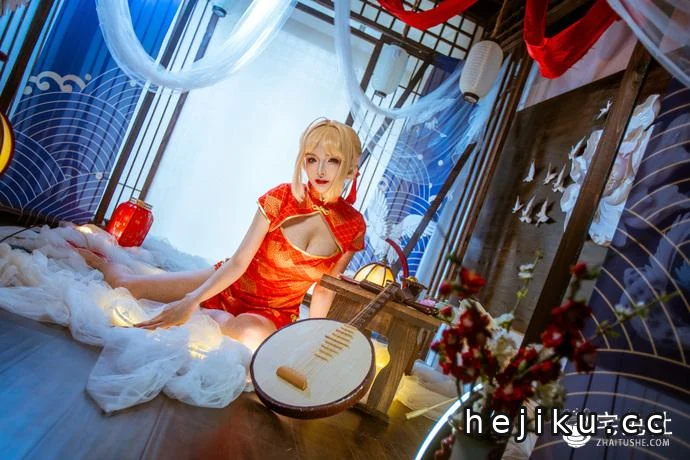 秋和柯基 cosplay作品021 尼禄旗袍 宅兔社.JPG