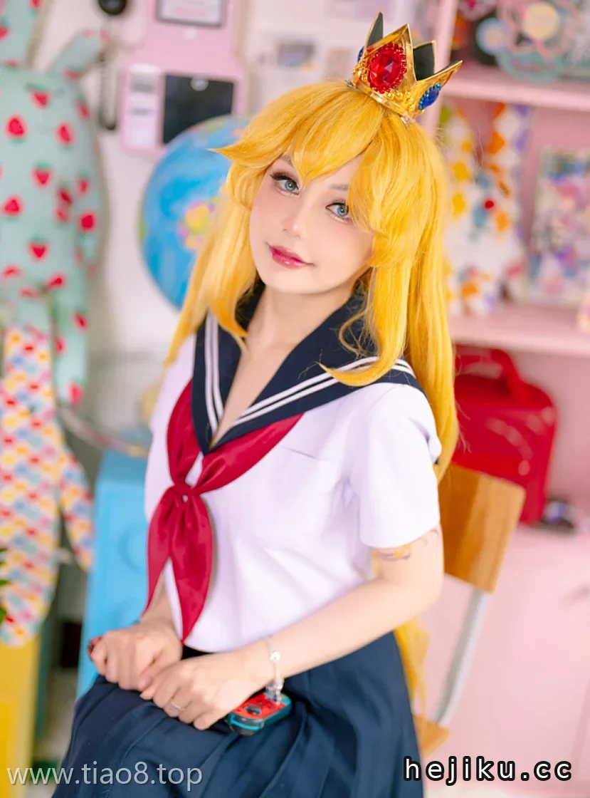 美图欣赏丨Coser_Joyce Lin2x:NO.041-Peach School Gi