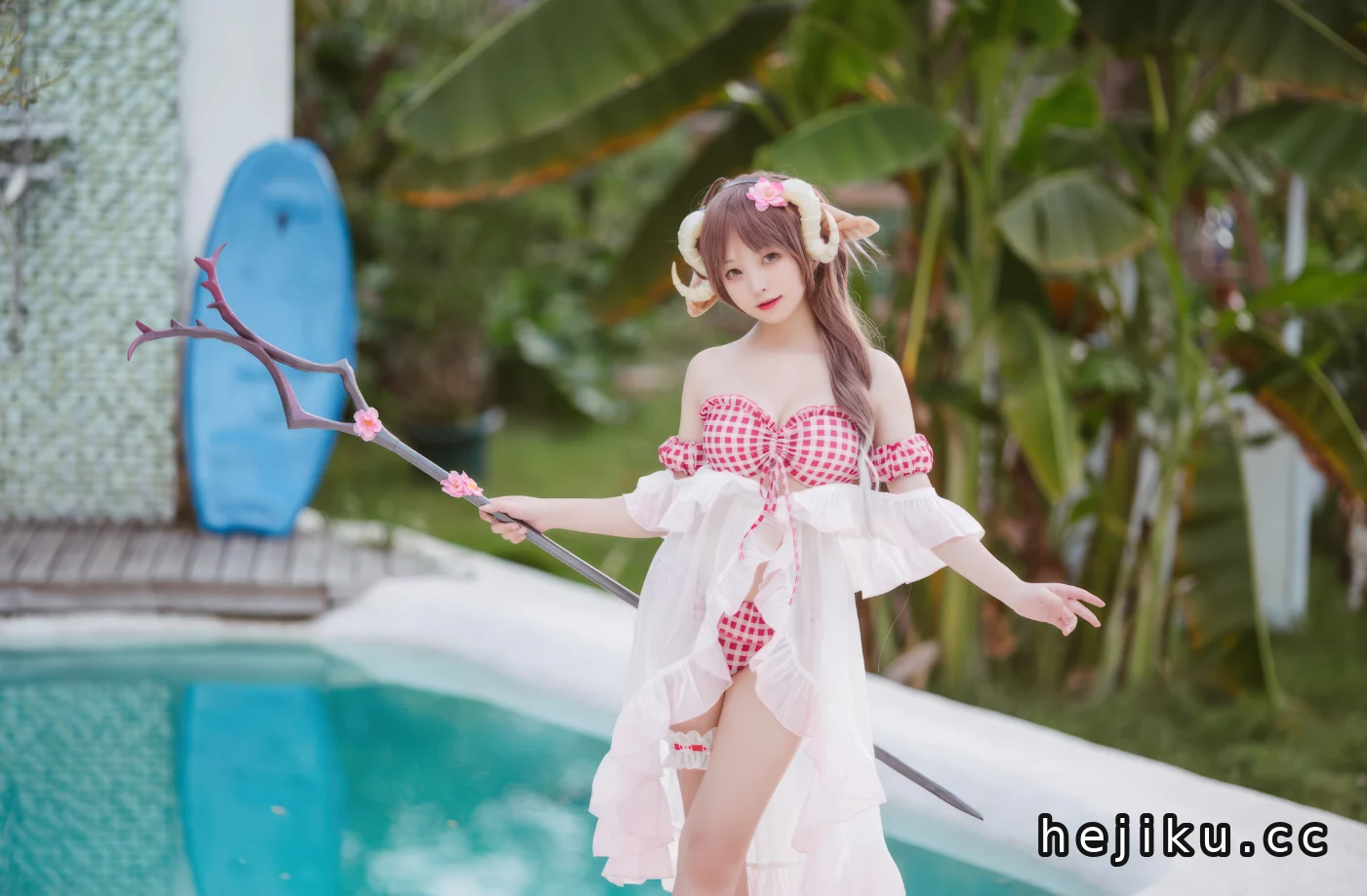 花铃Hana044期小羊夏卉,这谁顶得住？眼神让人一秒沦陷