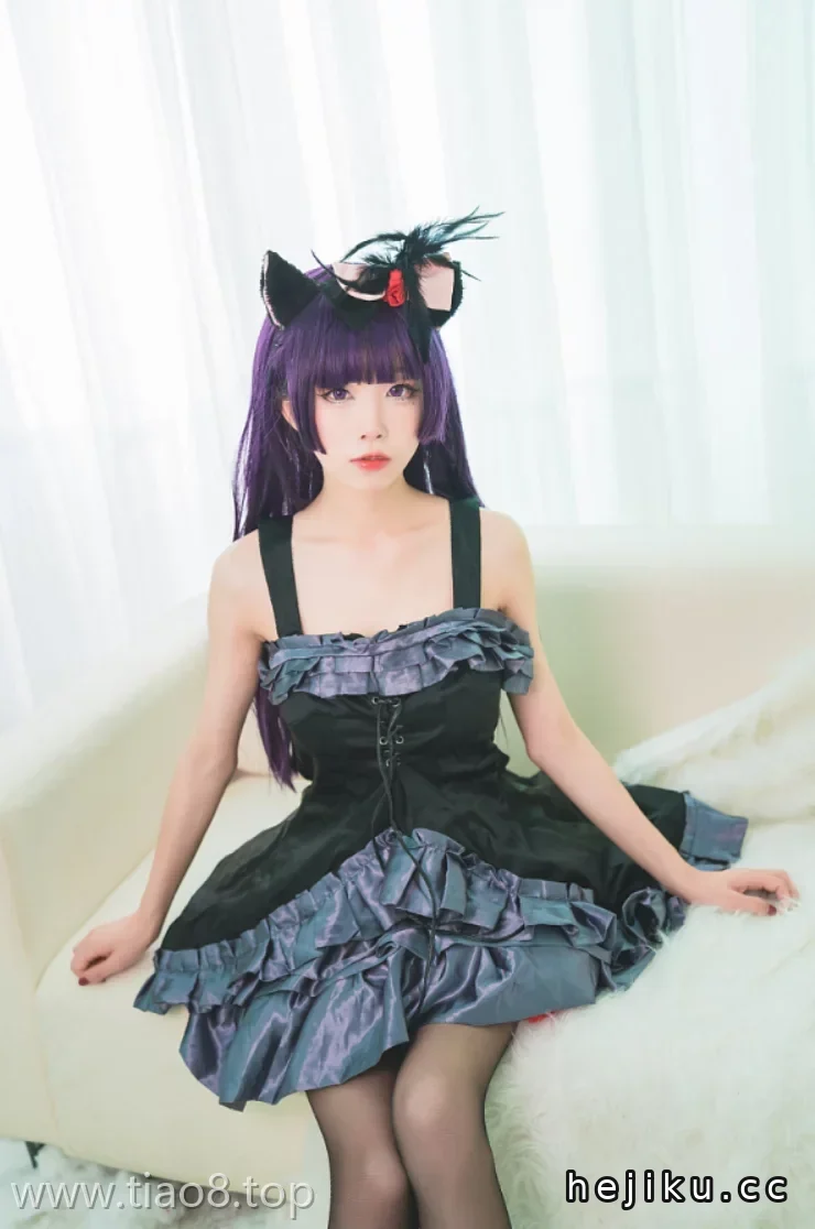 美图欣赏丨Coser_水淼Aqua:NO.022-黑猫 冷门小礼服[9P-101M]