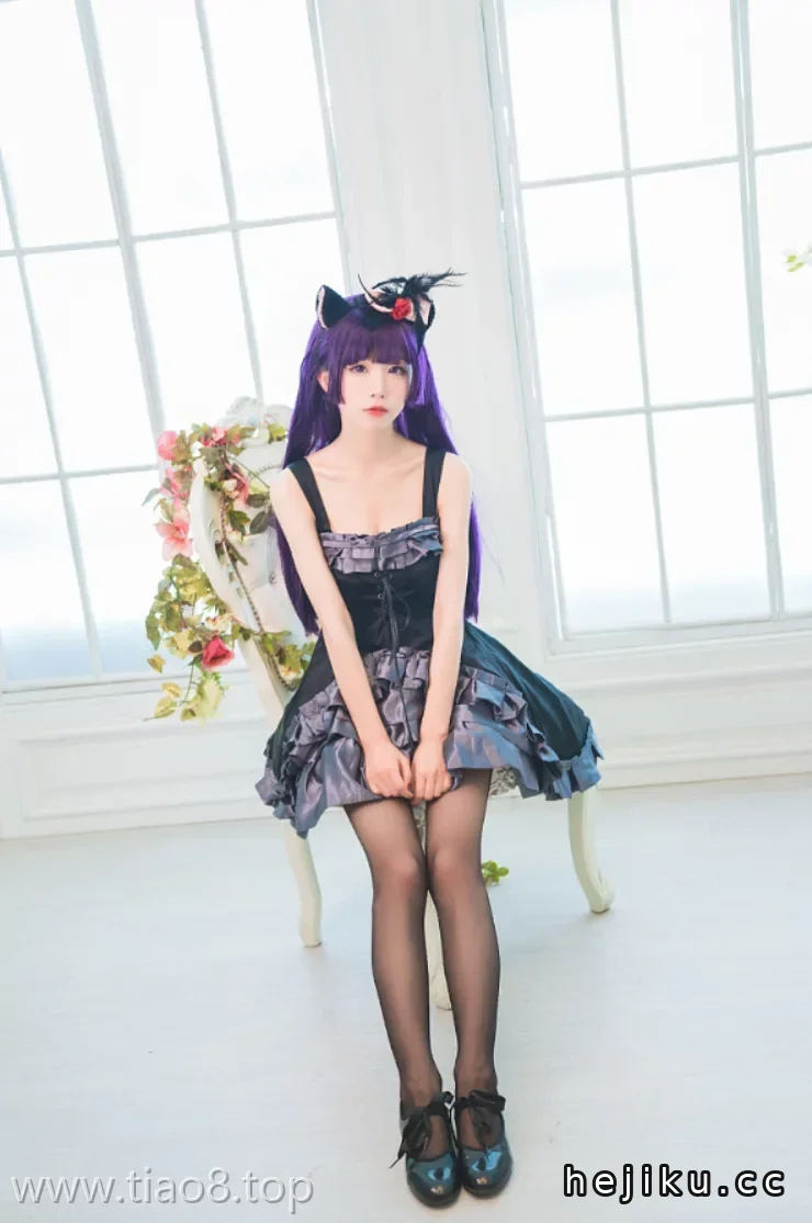 美图欣赏丨Coser_水淼Aqua:NO.022-黑猫 冷门小礼服[9P-101M]