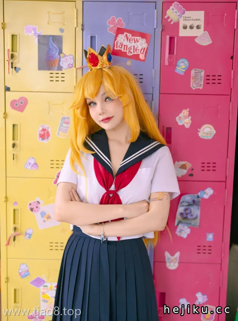美图欣赏丨Coser_Joyce Lin2x:NO.041-Peach School Gi