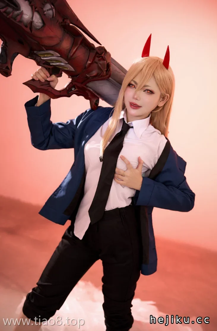 美图欣赏丨Coser_ZinieQ(齐妮琼):NO.055-电锯人 帕瓦[37P-20V-